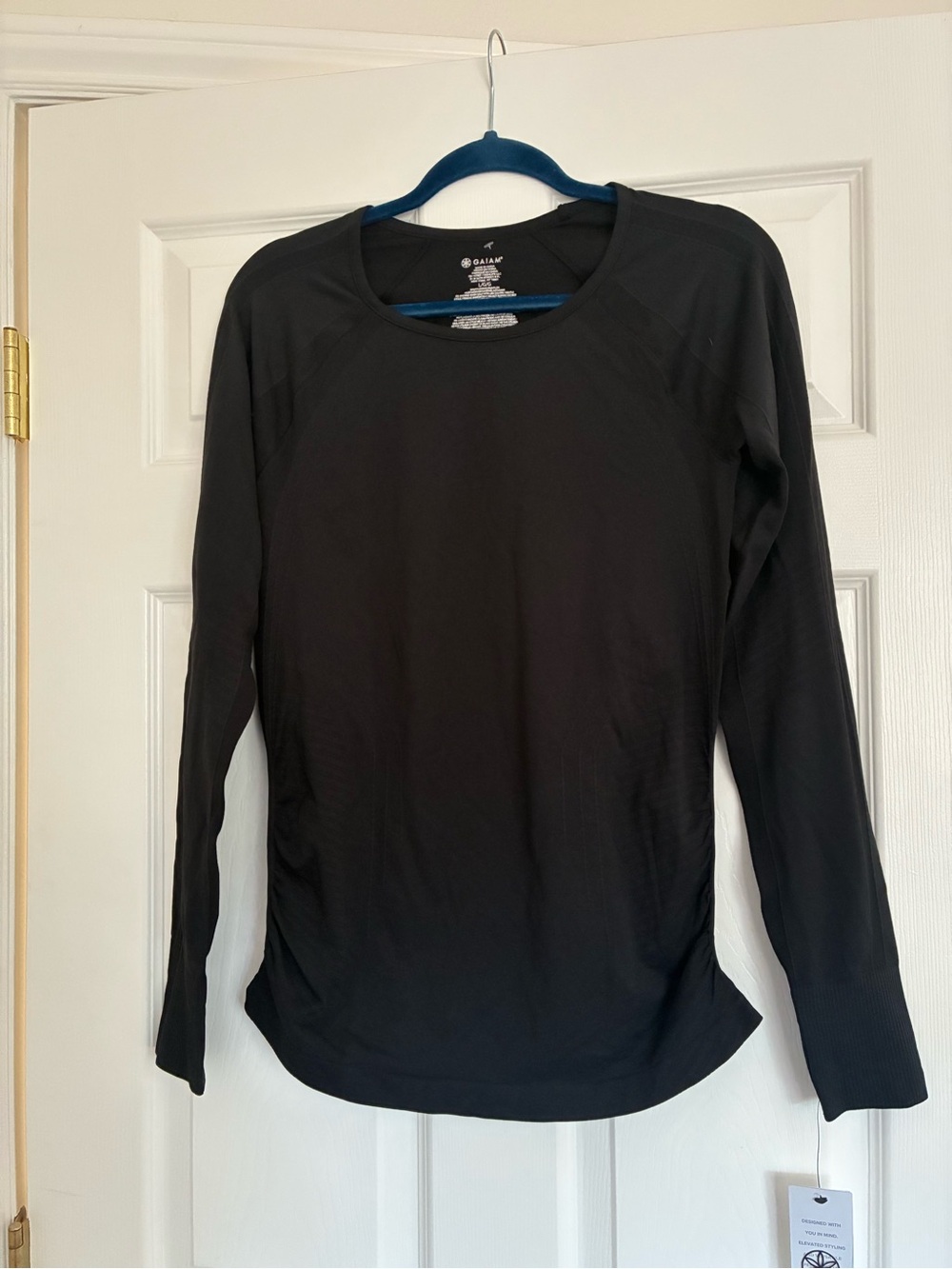 GAIAM Black Long Sleeve Performance Top